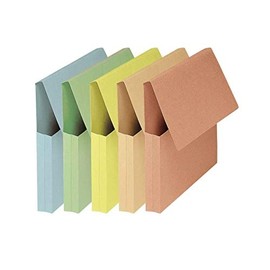 Hamelin Fast 48686 Document Holders with VIP Pockets 240 x 232 mm 240 g A4 Document Gusset 30 mm Pastel Pack of 10 Assorted Colours