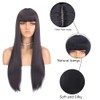 Xtrend 26 Inches Long Dark Brown Straight with Fringe for