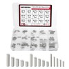 WMYCONGCONG 150 PCS 15 Kinds M2-M4 x 6/8/10/12/16mm Dowel Pins