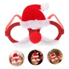 Parliky Christmas Party Glasses Unique Hat Beard Frame Photo Prop