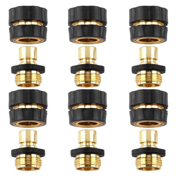 3/4 Inch Garden Hose Fitting Quick Connector Male and Female