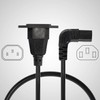CERRXIAN 0.3m Down Angle C13 to C14 Panel Mount Power