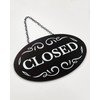 Prodotto Open Closed Aluminium Door Sign Double Sided Shop Coffee