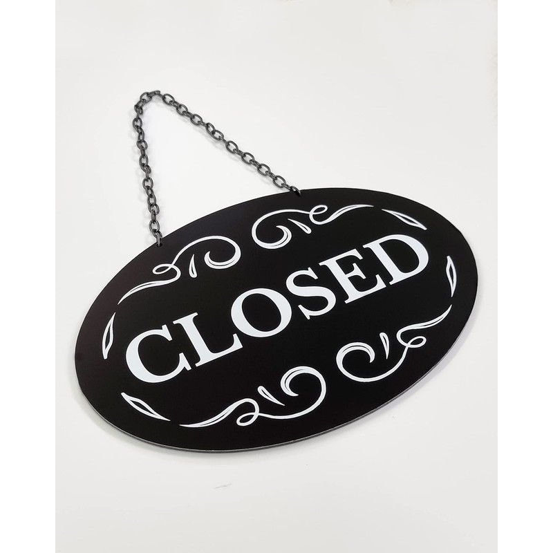Prodotto Open Closed Aluminium Door Sign Double Sided Shop Coffee