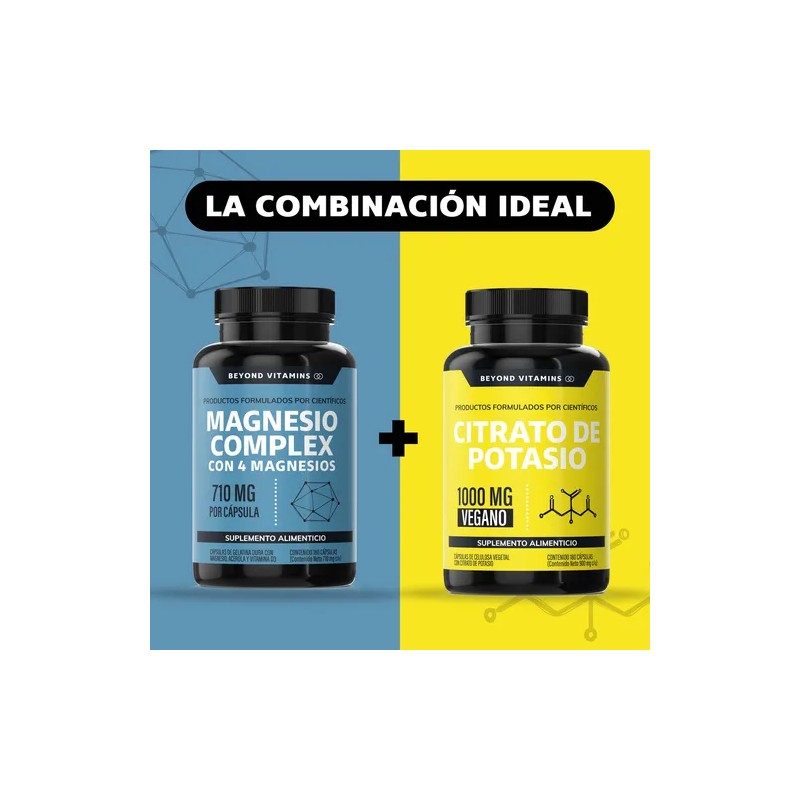 Beyond Vitamins | Magnesio Complex |Citrato de Magnesio polvo, Glicinato