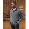 PJ PAUL JONES Sweaters for Men Quarter Zip Pullover Fall