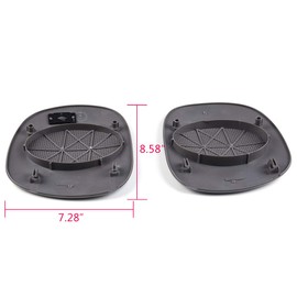 GRAND ORANGE Dash Speaker Cover Grille Compatible with 1998-2005 Chevy S10 Blazer/Fit GMC Jimmy Sonoma/Fit Oldsmobile Bravada Left & Right Upper