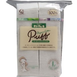 コットンラボ オーガニック コットンパフ Ｌサイズ １２０枚【３個セット】