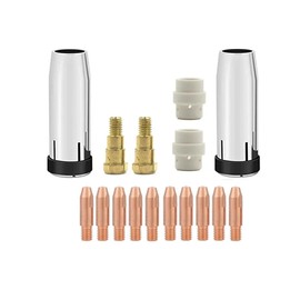 16-pk MIG Welding Tip Holder Kit (Includes .035" Contact Tips, Nozzles, Diffuser) Compatible with Eastwood MIG250, Eastwood MP250 and Eastwood MP250i Welder Gun