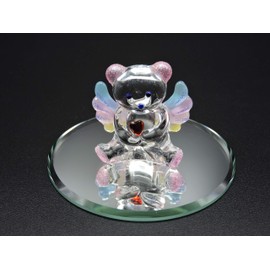 Handmade Glass Angel Bear
