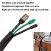 ETOPARS Expandable Braided Sleeving Wire Black Braided Sleeving Cable Tidy