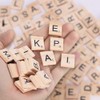 100 PCS Wood Letter Tiles Wooden Tiles