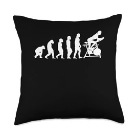 Evolution Spin Cycle Bike Throw Pillow