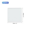 uxcell 72Pcs 2 x 2 Inch Mosaic Mirror Tiles, Large