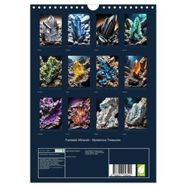 Fantastic Minerals - Mysterious Treasures (Wall Calendar 2026 DIN A4 Portrait), CALVENDO 12 Month Wall Calendar