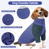 OUOBOB Dog Coat Turtleneck Stretchy Dog Sweater, Soft Dog Cold