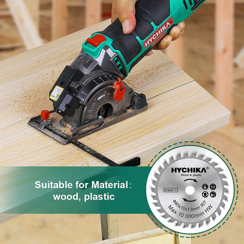 HYCHIKA Mini Circular Saw Blades 3 PCS Diameter: 85mm, Arbor: