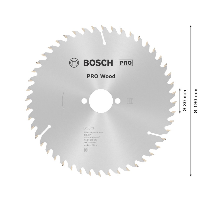 Bosch Speedline TCT Circular Saw Blade 190 x 30mm
