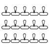 sourcing map 15Pcs Swivel Clasps, 1.5 Inch Oval Ring Lobster