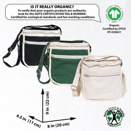 Simple Ecology Organic Cotton Insulated Lunch Bag - Black