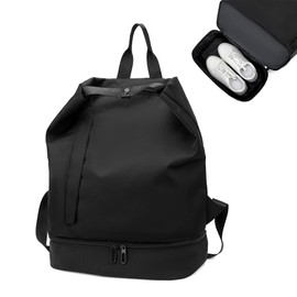 CALLPIONEER Small Gym Backpack,Mini Gym Bag with Shoe Compartment Lightweight Travel Backpack Workout Sports Casual Daypack for Men or Women
