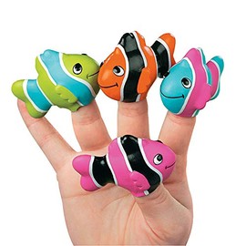 Clown Fish Finger Puppets - Teaching Supplies & Teaching Supplies,pack of 12,various color