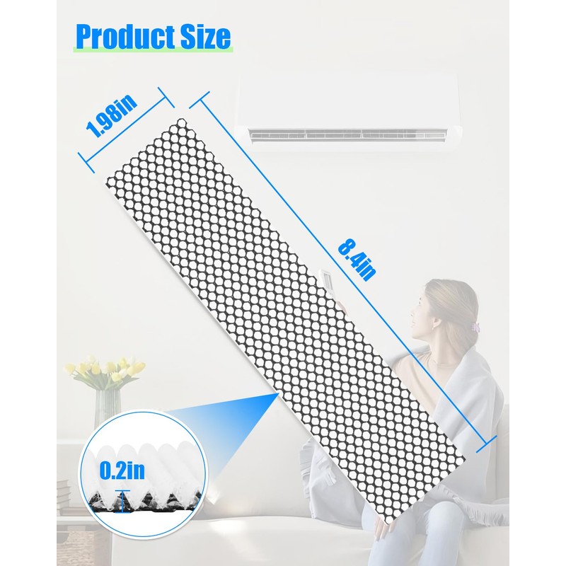 Filter Fit for Carrier/Bryant Ductless Freshness Filter 12100206000056 4PCS