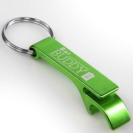 Keychain Bottle Opener - Bartender Bottle Opener - Best Aluminum Bottle/Can Opener - Compact, Versatile & Durable - Vibrant Colors - Premium Keyring Bottle Opener - Ergonomic Design Green
