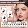 AILAISHI Lash Clusters Kit, DIY Cluster Eyelash Extensions 9‑16mm, 60D+80D+100D,