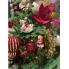 Decoris Weihnachtskugel aus Glas, Bordeauxrot, 8 cm