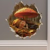 Sleeping Gnome - Wall Hole 3D Wall Sticker