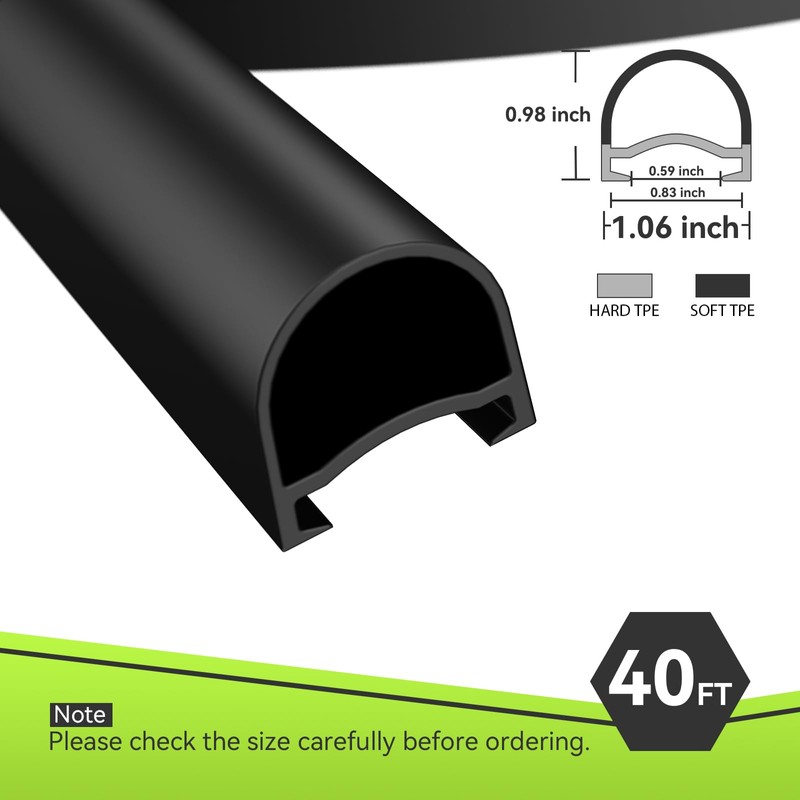 RVMATE 40FT RV Slide Out Seal, Waterproof RV Seal Replacement