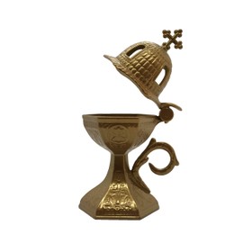 Church Top Gold Incense Burner