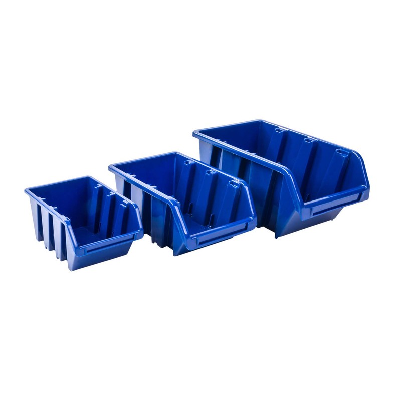 PAFEN Set of 20 x Stacking Boxes NP4 Blue Storage