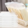 12 Pcs Clear Flat Breast Milk Freezer Storage Organizer Space