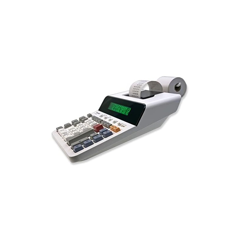 Sharp 12-Digit Printing Calculator with Extra Large 10-Digit Option, 8.0