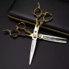Remmar Co Set 2 Tijeras 6 Pulgadas Estilista Barbero Dorado