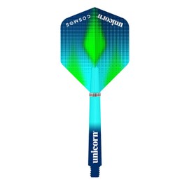 Unicorn Gripper 3 Cosmos Meteor Flight and Shaft Combo Darts Blue/Green Standard
