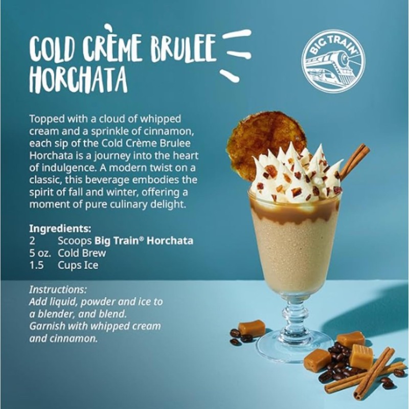 Big Train Vivaz Horchata Blended Crème Beverage Mix, 3.5 Pound