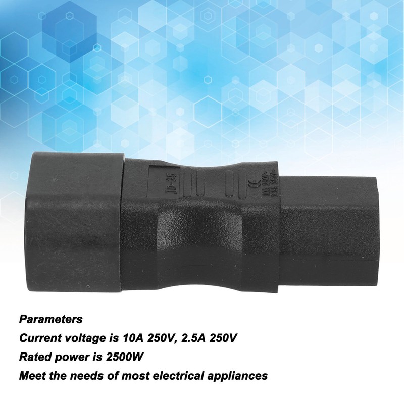 4Pcs IEC320 C14 to IEC320 C15 Power Adapter IEC320 C14