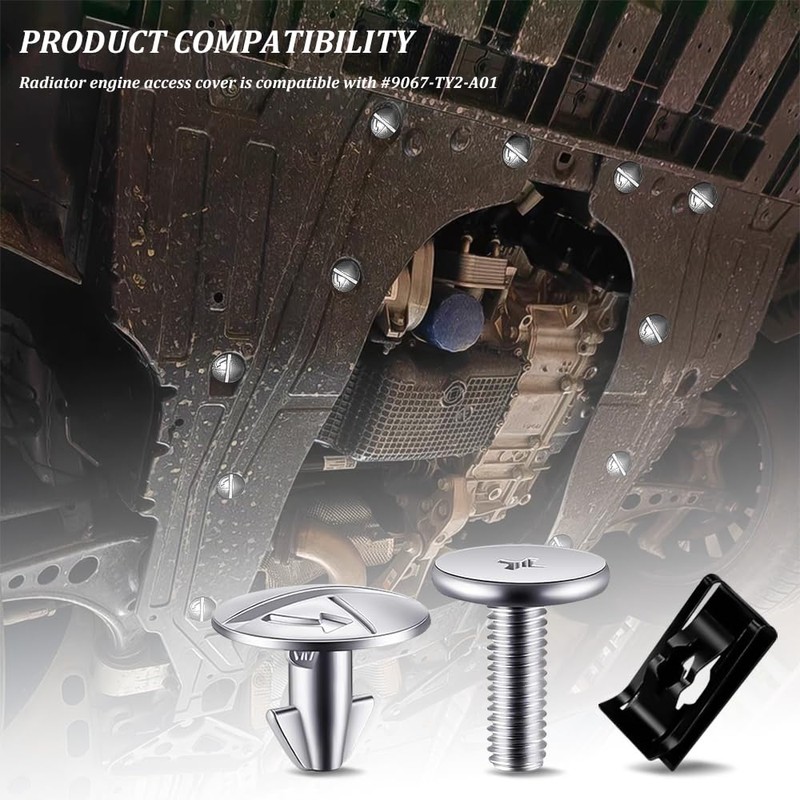 QZTYTY 14PCS Engine Lower Cover Pin Screws, Engine Cover Bolts,