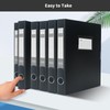 4 Pack Box Files A4,Plastic Box File with Lid,40mm Spine