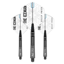 RED DRAGON Gerwyn Price Iceman Flight & Stem Combo Pack 1 (3 sets per pack)