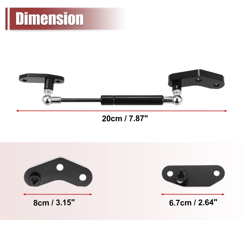 X AUTOHAUX Front Rear Door Opener Kits Door Shocks Struts