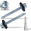 4.8x38 mm Self-Drilling Roofing Screws, 60 pcs Hex Head Self