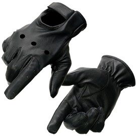 Milwaukee Leather Men's Leather Motorcycle Everyday Driving Hand Gloves - Large