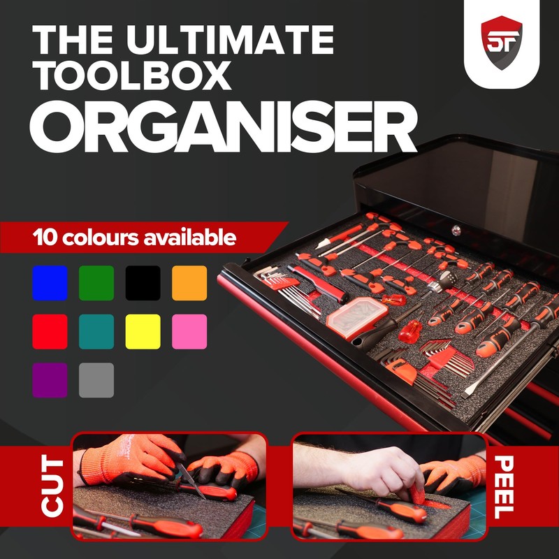 Orange Shadow Foam Tool Organizer – Beta/Bahco Tools Orange |