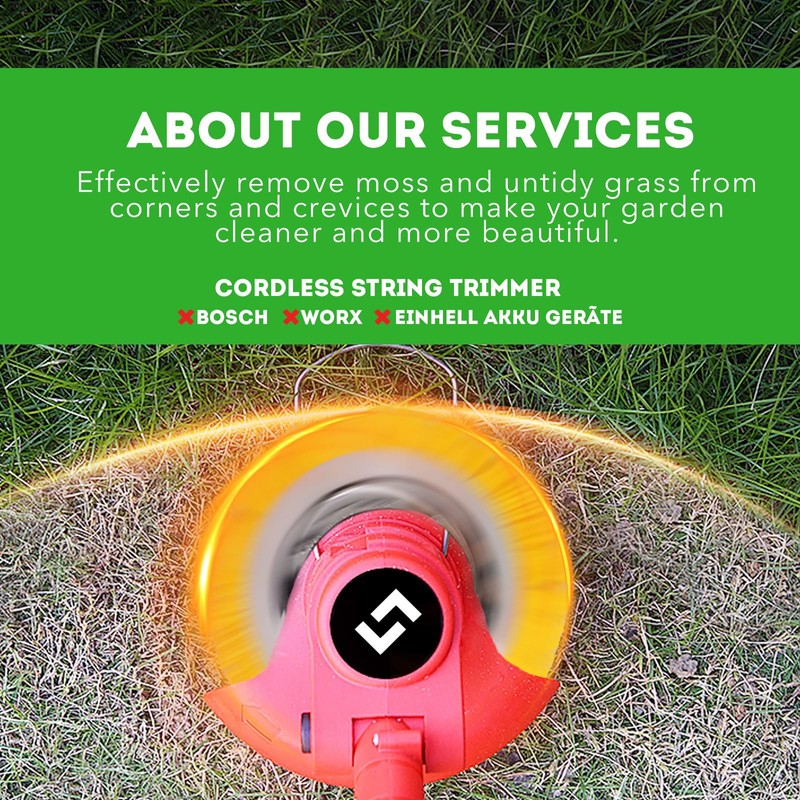 LADAMI 8''Strimmer Head,Nylon Grass Strimmer Cutter Head,Universal Strimmer Wire Brush