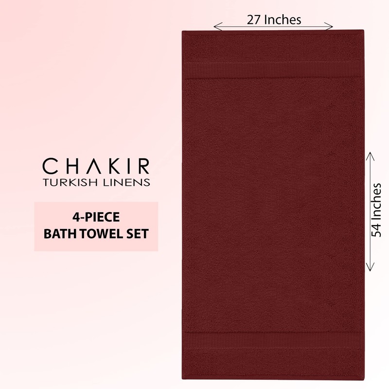 Chakir Turkish Linens 100% Cotton Premium Turkish Towels for Bathroom