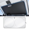 Wigoo 2025 Upgrade Car Windshield Sun Shade [100% Light Block,